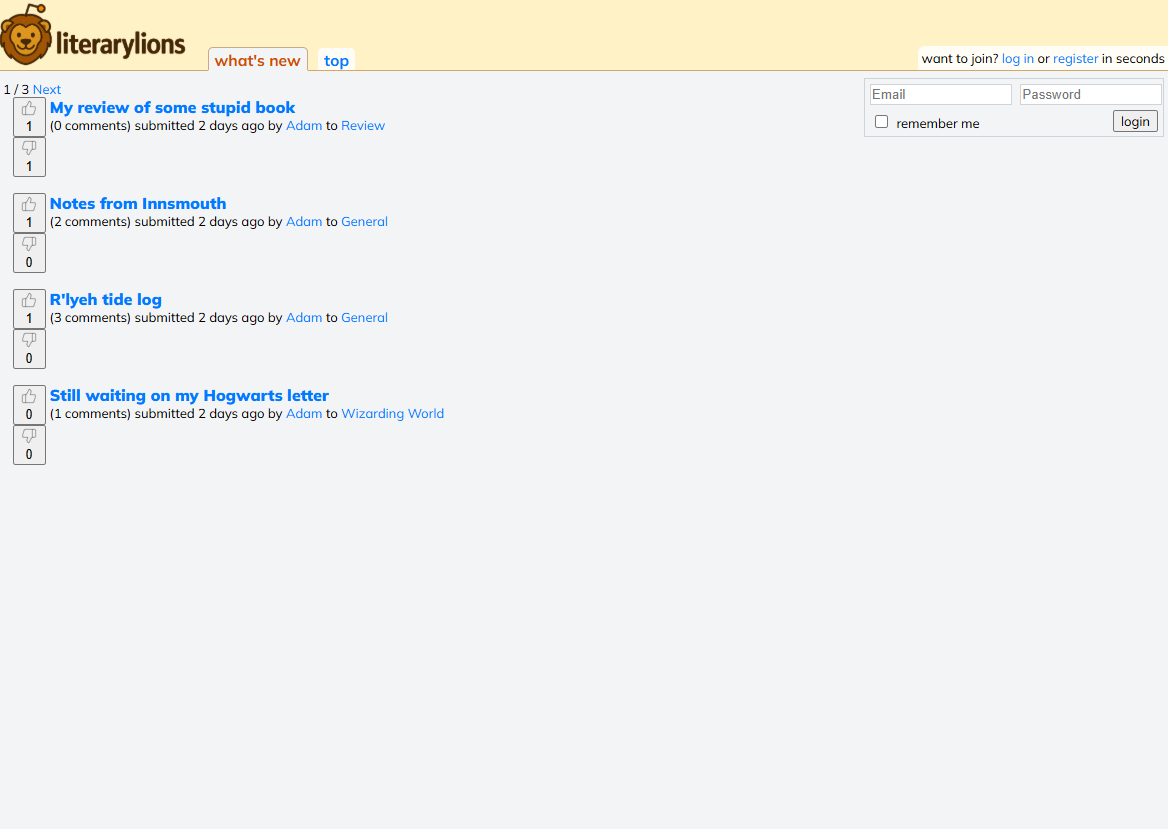 Screenshot of the program